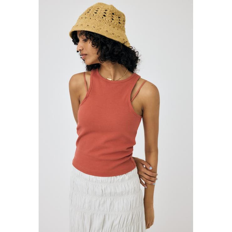 RED | STRAP MINIMAL タンク | MOUSSY OUTLET