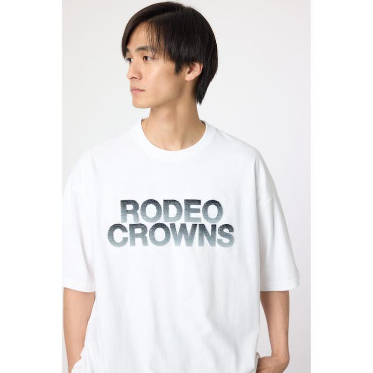 WHT | ブラシロゴTシャツ | RODEO CROWNS WIDE BOWL