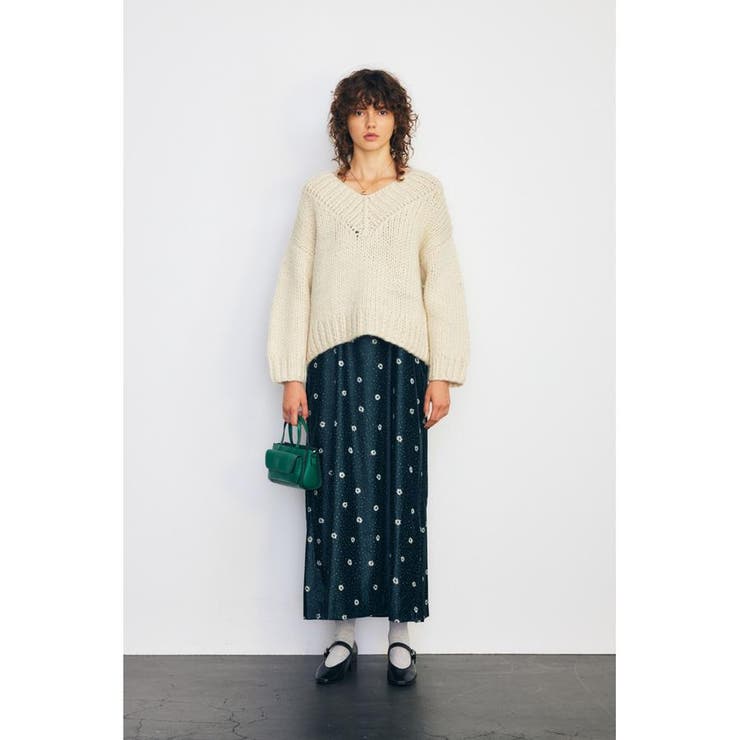 MOUSSY Velvet Daisy Midi buy Dress