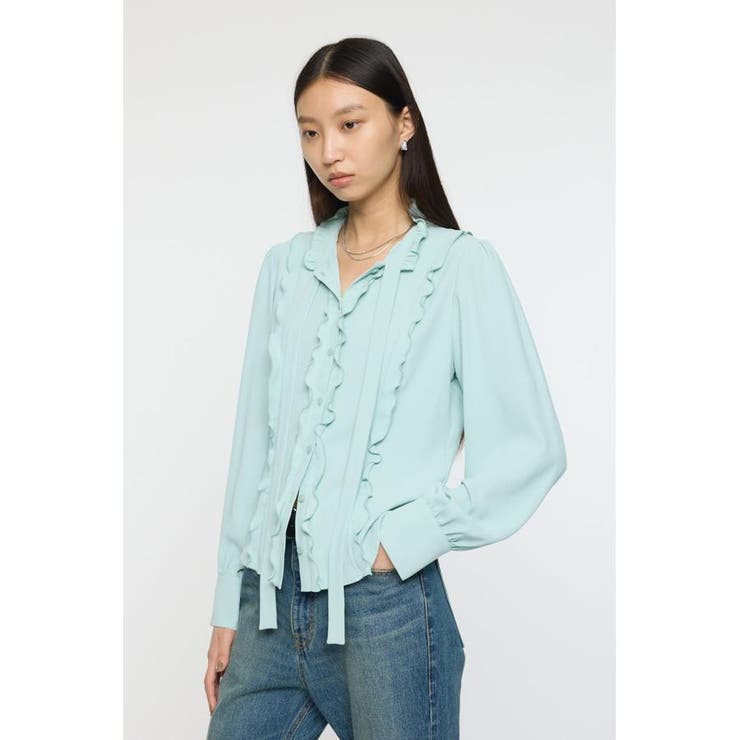 GEORGETTE RUFFLES ブラウス | MOUSSY OUTLET | 詳細画像4 