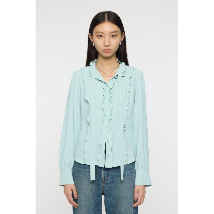 GEORGETTE RUFFLES ブラウス | MOUSSY OUTLET | 詳細画像5 