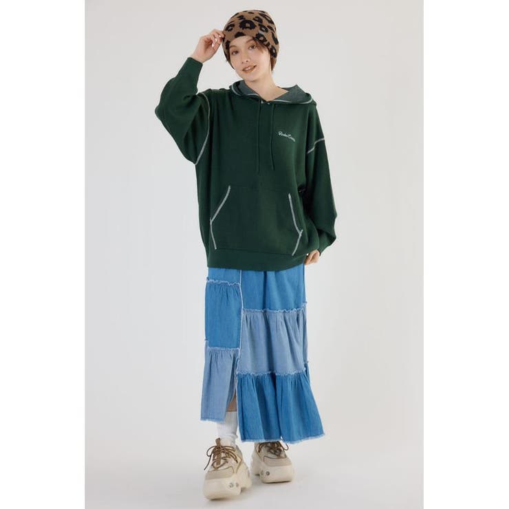 スウェットライクジャガードロゴフーディー | RODEO CROWNS WIDE BOWL | 詳細画像18 