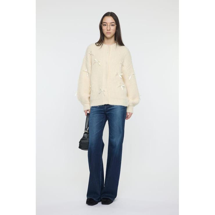 RIBBON FANCY カーディガン | MOUSSY OUTLET | 詳細画像2 
