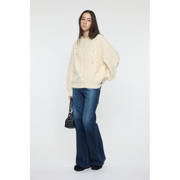 RIBBON FANCY カーディガン | MOUSSY OUTLET | 詳細画像3 