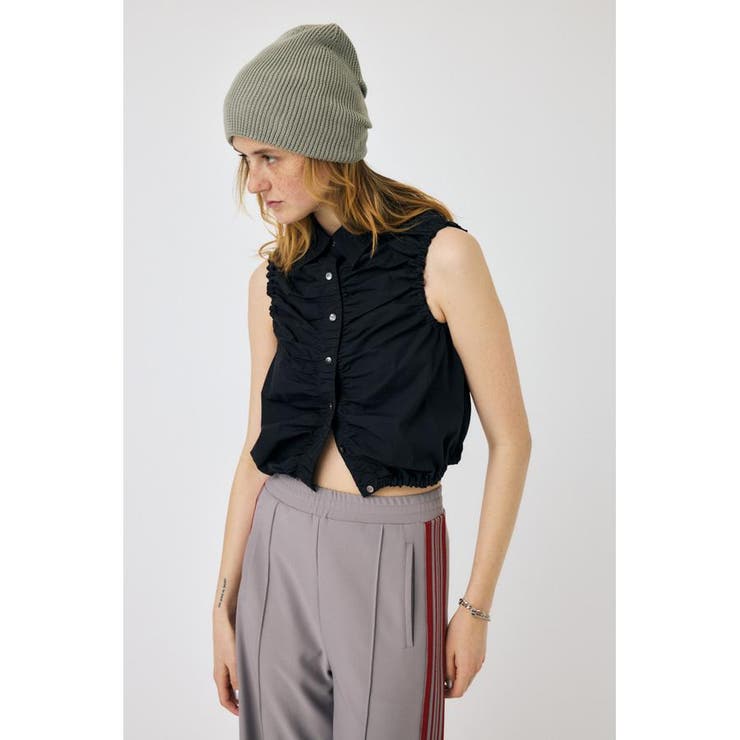 GATHER SLEEVELESS シャツ | MOUSSY OUTLET | 詳細画像16 