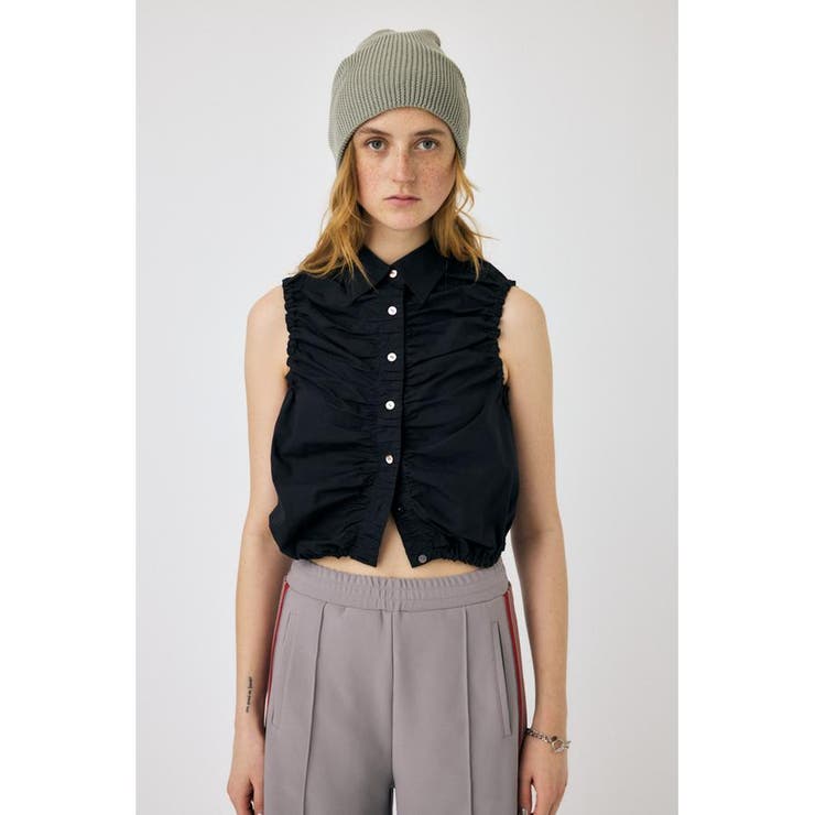 GATHER SLEEVELESS シャツ | MOUSSY OUTLET | 詳細画像17 