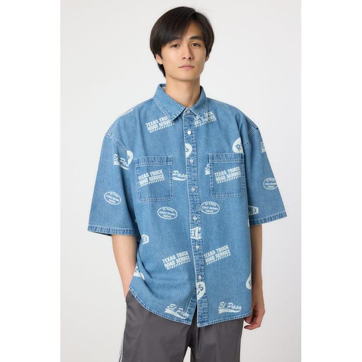 スタンプデニムシャツ | RODEO CROWNS WIDE BOWL | 詳細画像14 