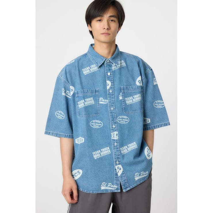 スタンプデニムシャツ | RODEO CROWNS WIDE BOWL | 詳細画像15 
