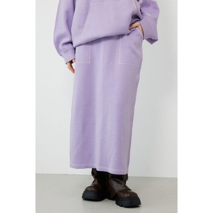 スウェットライクサイドステッチニットスカート | RODEO CROWNS WIDE BOWL | 詳細画像11 