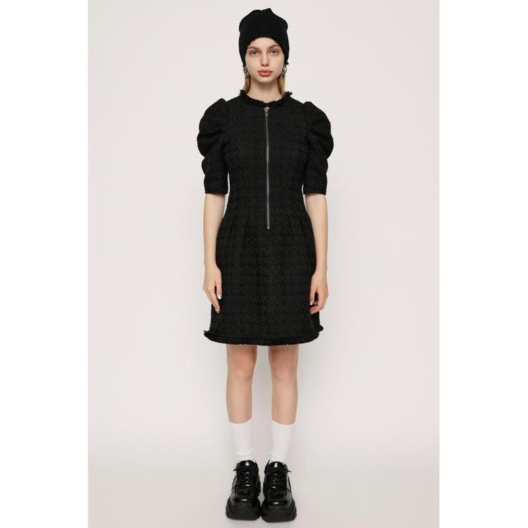 FRINGE TWEED ショートワンピース | SLY OUTLET | 詳細画像1 