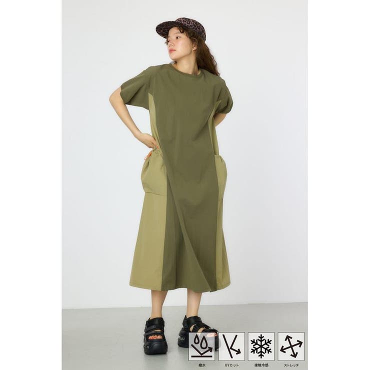 KHA | W/Rドッキングバルーンワンピース | RODEO CROWNS WIDE BOWL