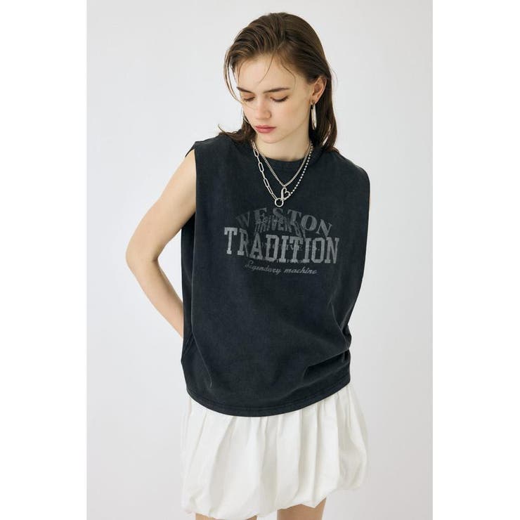 OVERLAPPING LOGOS ノースリーブ TEE | MOUSSY OUTLET | 詳細画像11 