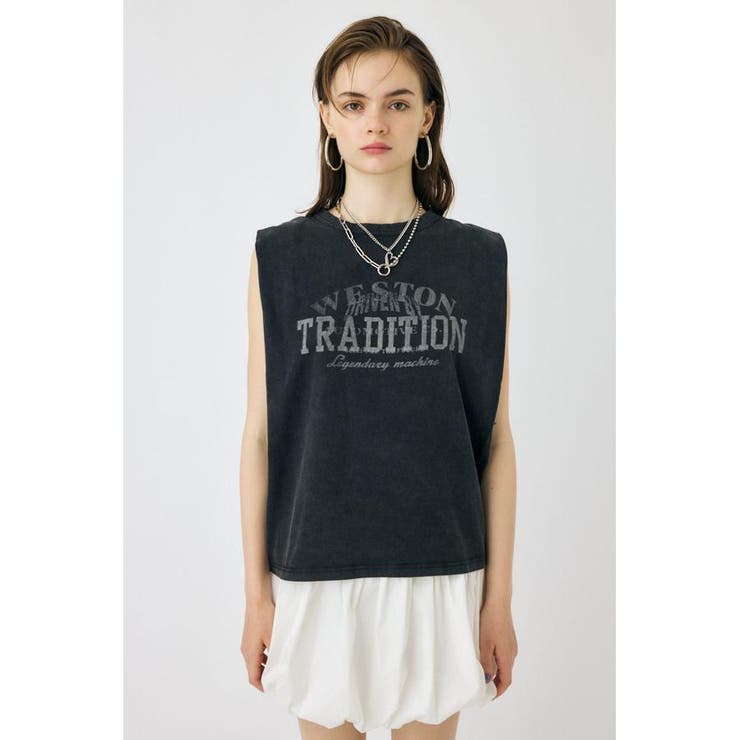OVERLAPPING LOGOS ノースリーブ TEE | MOUSSY OUTLET | 詳細画像12 