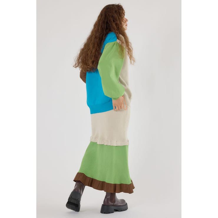 A-LIGHT フリル切替ニットスカート | RODEO CROWNS WIDE BOWL | 詳細画像7 