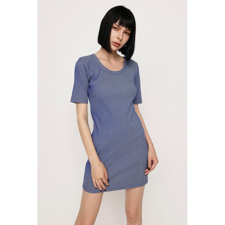 BI COLOR RIB CUT ショートワンピース | SLY OUTLET | 詳細画像14