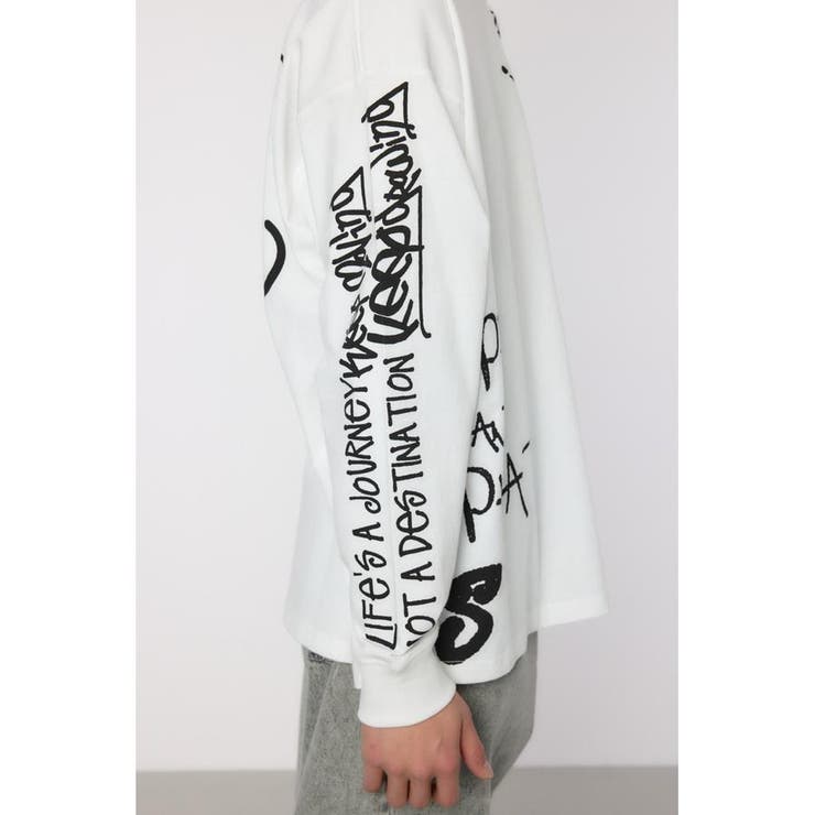 ランダムスケッチロングスリーブTシャツ[品番：BJLW0029862