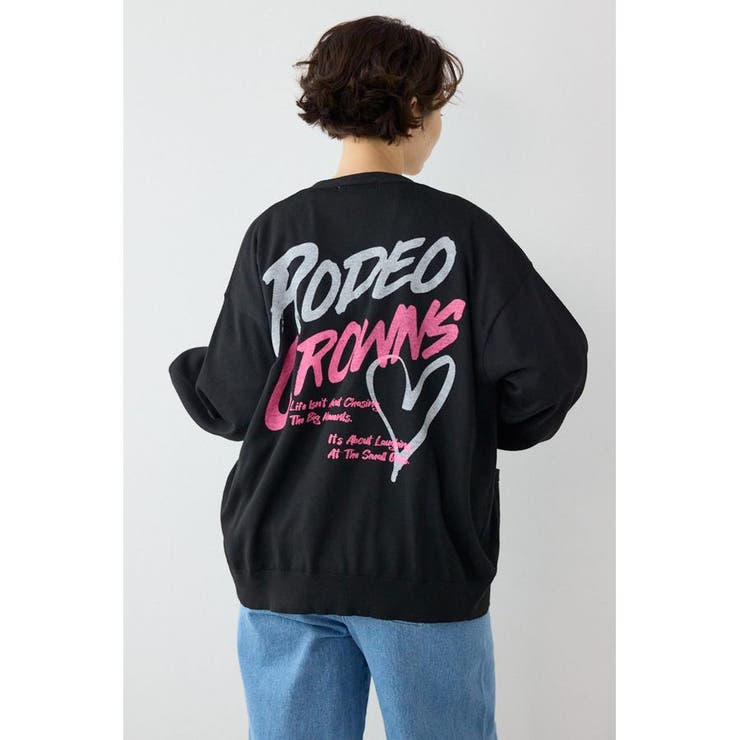 ネオンカラーロゴニットカーディガン | RODEO CROWNS WIDE BOWL | 詳細画像11 