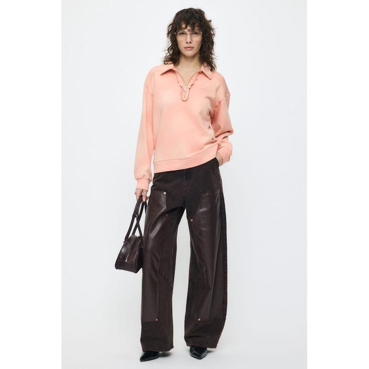 HALF ZIP SWEAT POLO プルオーバー | MOUSSY OUTLET | 詳細画像3 
