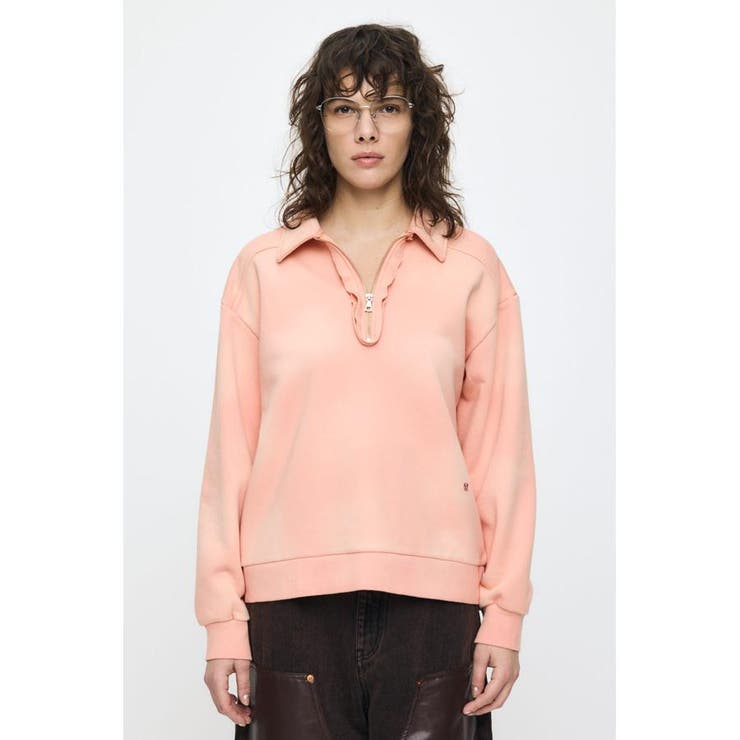 HALF ZIP SWEAT POLO プルオーバー | MOUSSY OUTLET | 詳細画像7 