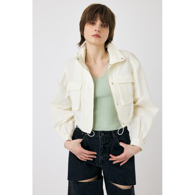 O/WHT1 | CROPPED CARGO ジャケット | MOUSSY OUTLET
