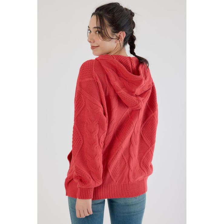 ロゴケーブルニットジップフーディー | RODEO CROWNS WIDE BOWL | 詳細画像15 