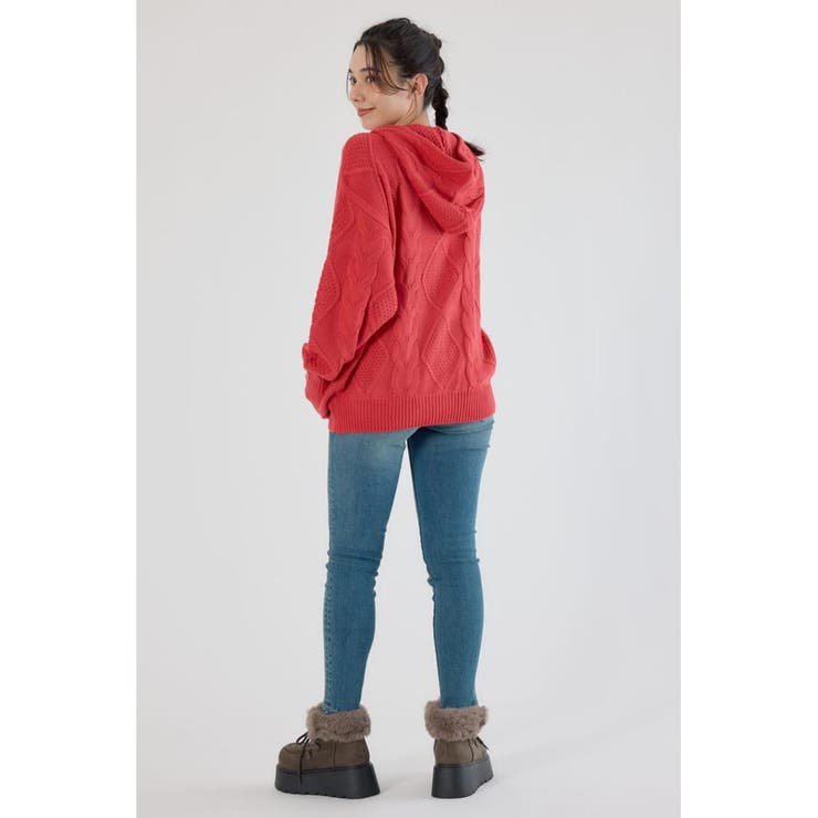 ロゴケーブルニットジップフーディー | RODEO CROWNS WIDE BOWL | 詳細画像17 