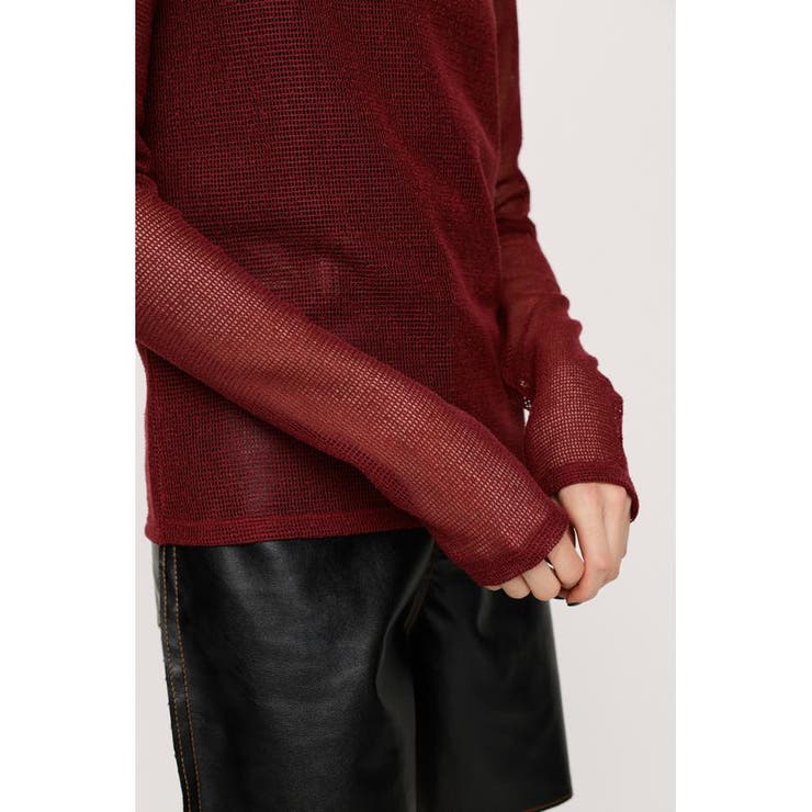 ASYMMETRY MESH L／S トップス | SLY OUTLET | 詳細画像17 