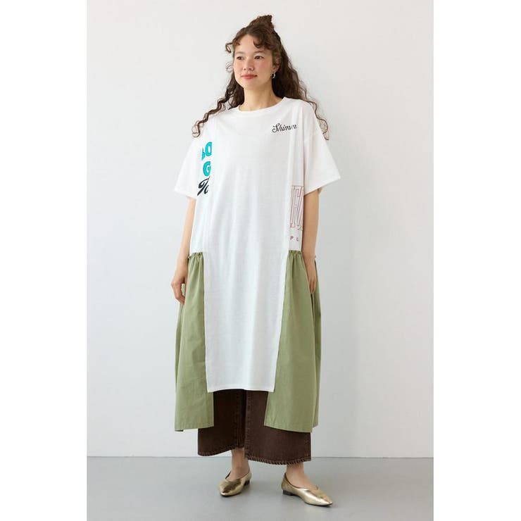O/WHT1 | ドッキングカットワンピース | RODEO CROWNS WIDE BOWL
