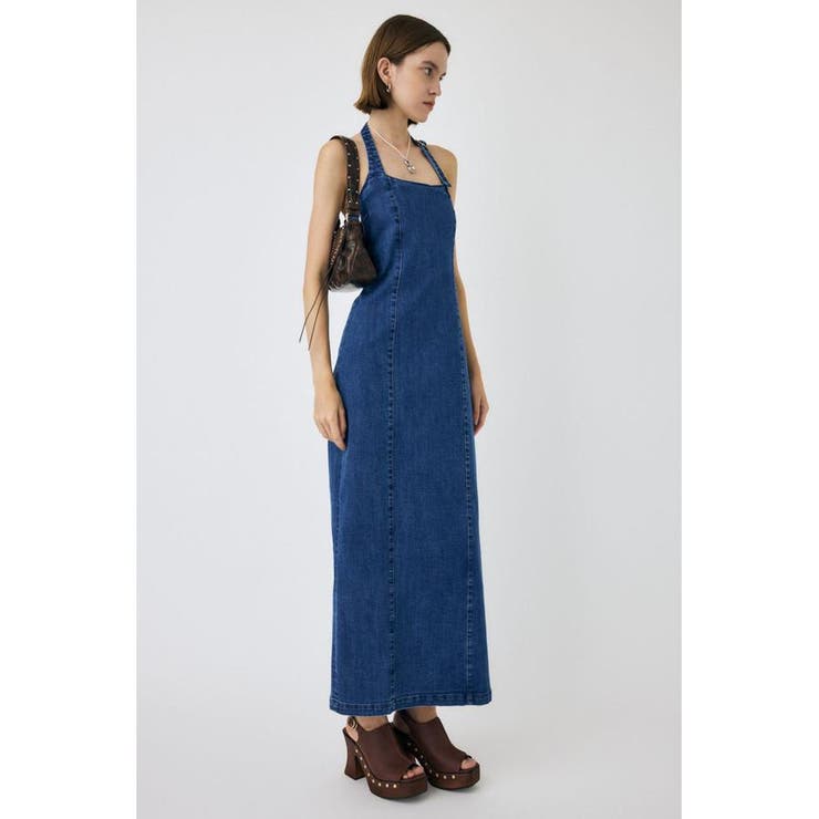 HALTER STRAP デニムドレス | MOUSSY OUTLET | 詳細画像2 