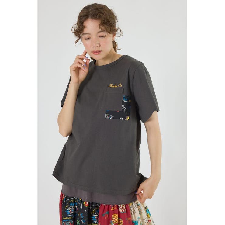 C.GRY | バックリボンアロハTシャツ | RODEO CROWNS WIDE BOWL