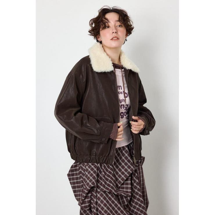 Suede look 2WAY ブルゾン | RODEO CROWNS WIDE BOWL | 詳細画像18 
