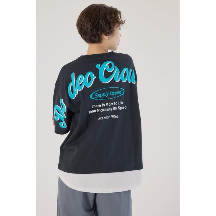 フェイクレイヤードスクリプトロゴ Tシャツ | RODEO CROWNS WIDE BOWL | 詳細画像9 