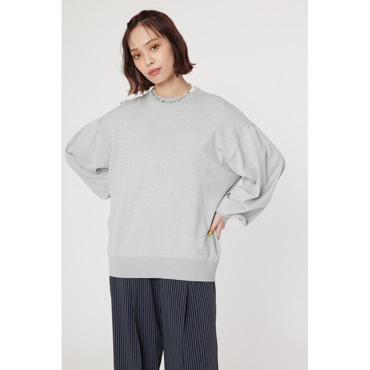 L/T.GRY1 | COOL&SMOOTH 袖ボリュームトップス | RODEO CROWNS WIDE BOWL