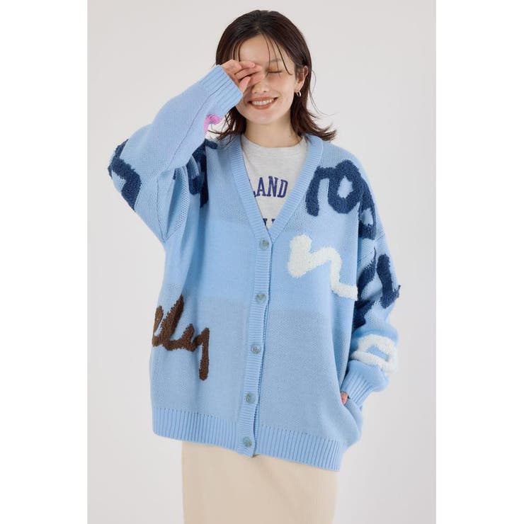 D/SAX3 | LETTER LOGOニットカーディガン | RODEO CROWNS WIDE BOWL