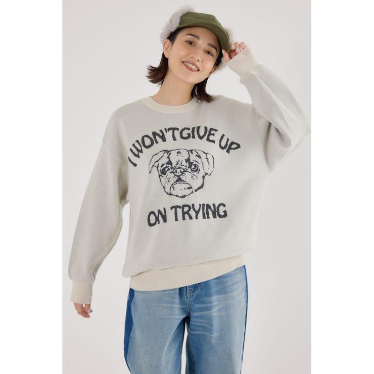 アニマルジャガードニットトップス | RODEO CROWNS WIDE BOWL | 詳細画像2 