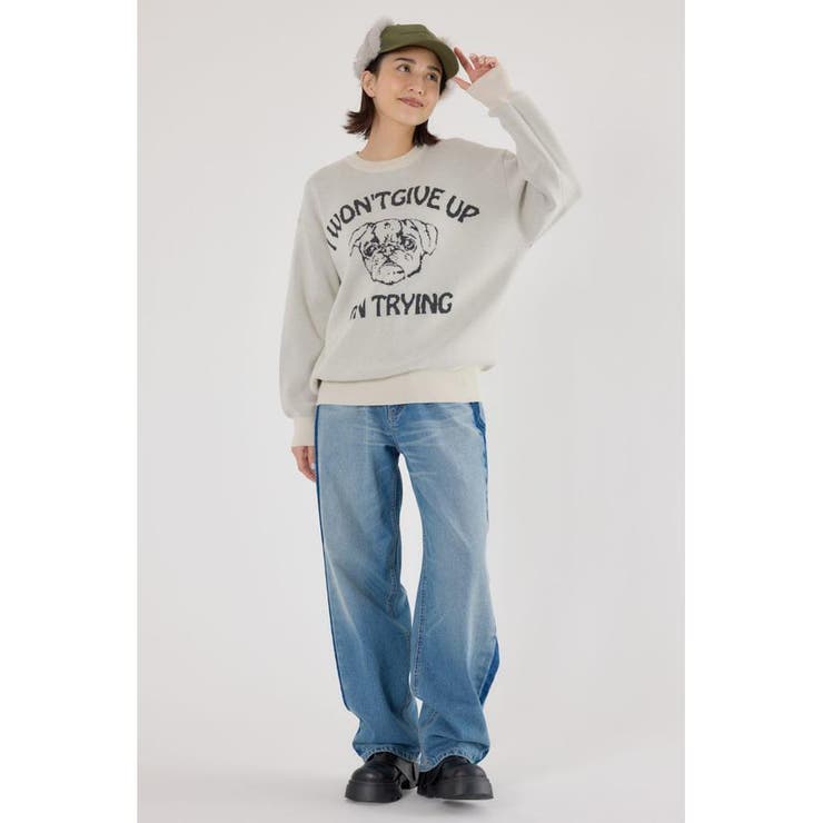 アニマルジャガードニットトップス | RODEO CROWNS WIDE BOWL | 詳細画像5 