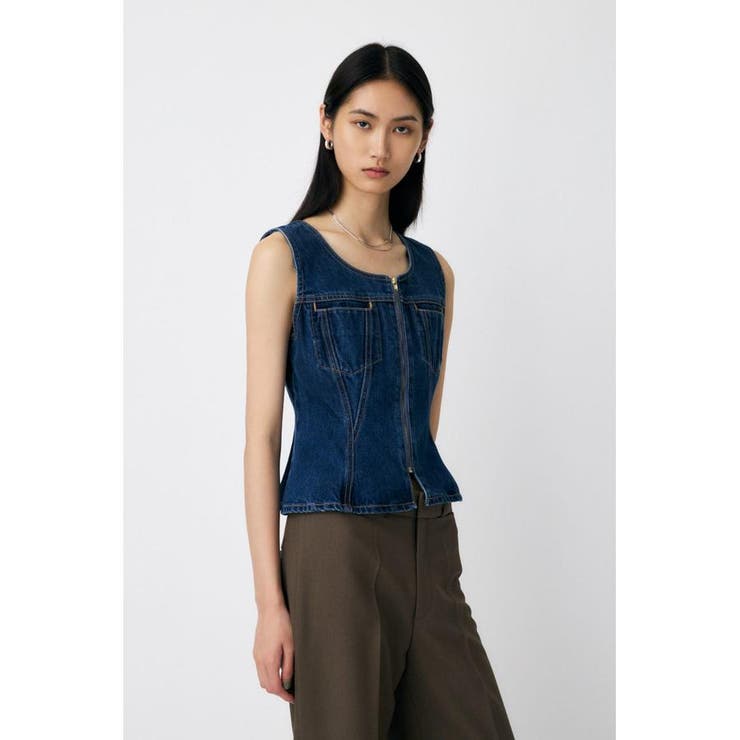 WAIST FIT デニムベスト | MOUSSY OUTLET | 詳細画像4 
