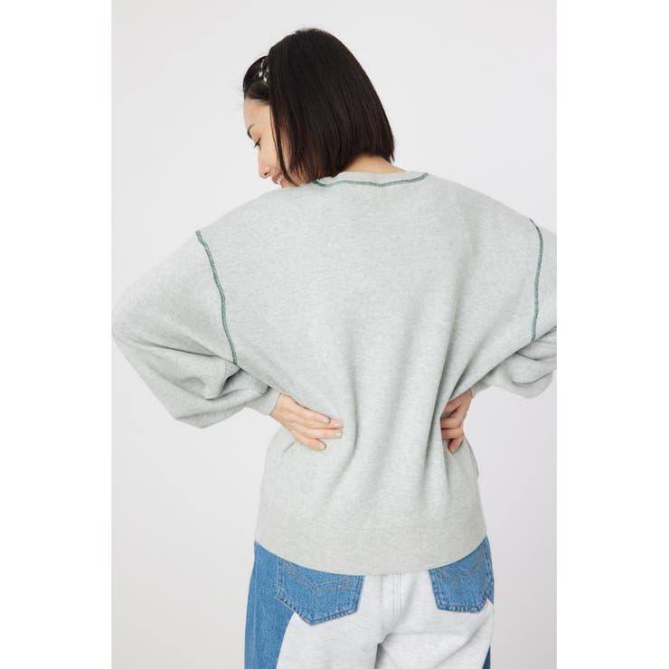 配色ステッチカレッジニットトップス | RODEO CROWNS WIDE BOWL | 詳細画像19 