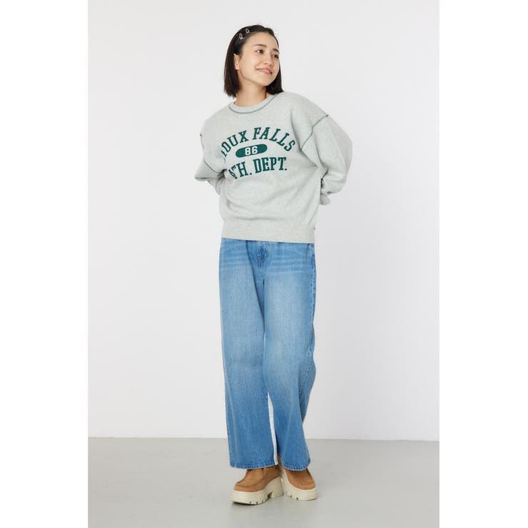 配色ステッチカレッジニットトップス | RODEO CROWNS WIDE BOWL | 詳細画像20 