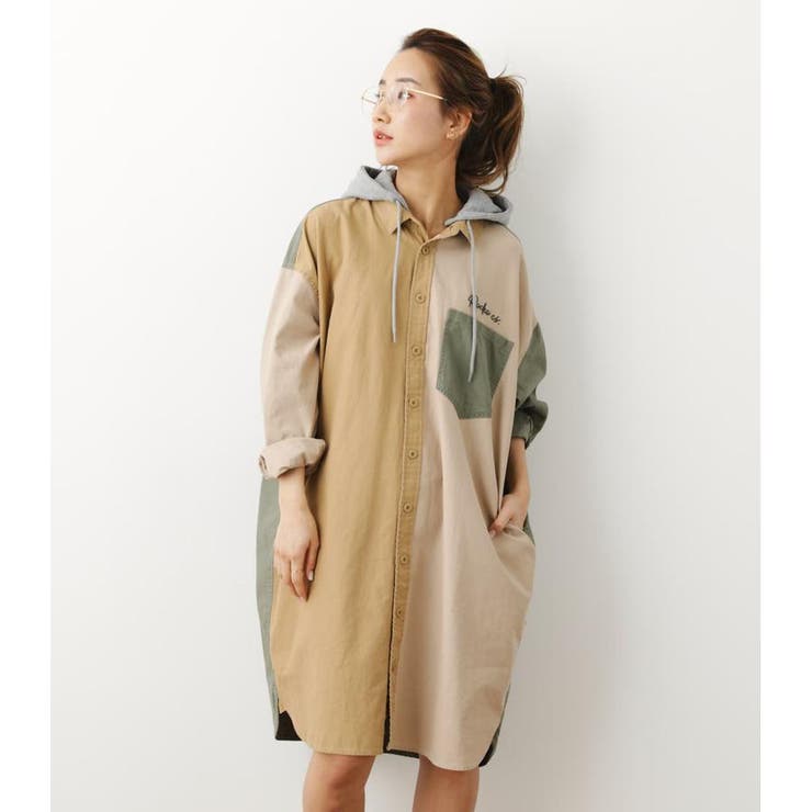 フード付きロングシャツワンピース 品番 Bjlw Rodeo Crowns Wide Bowl ロデオ クラウンズワイドボウル のレディースファッション通販 Shoplist ショップリスト