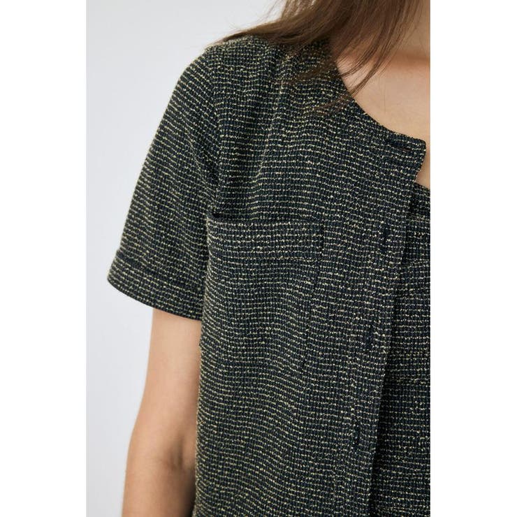 BOUCLE TWEED ハーフスリーブカーディガン | MOUSSY OUTLET | 詳細画像15 