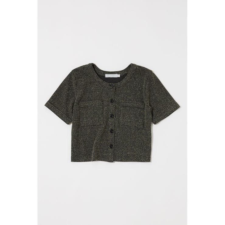 BOUCLE TWEED ハーフスリーブカーディガン | MOUSSY OUTLET | 詳細画像19 