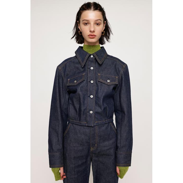 上品コーデはコレで安心！ DENIM CROP TUCK OUTLET（スライ JK-A[品番：BJLW0023628]｜SLY ジャケット・アウター