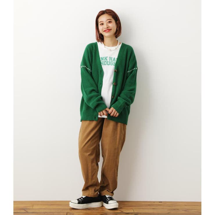 アソートロングTシャツ&amp;ニットカーディガンセット アソートロングTシャツ&ニットカーディガンセット[品番：BJLW0019103