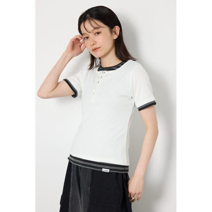 フェイクレイヤードヘンリーTシャツ | RODEO CROWNS WIDE BOWL | 詳細画像2 