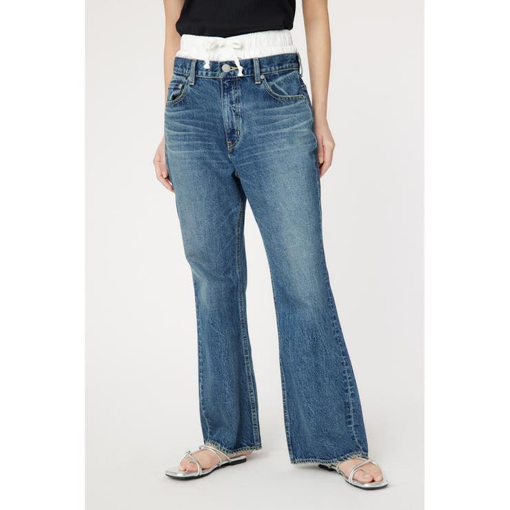 BLU | レイヤードウエストフレアボーイズデニム | RODEO CROWNS WIDE BOWL