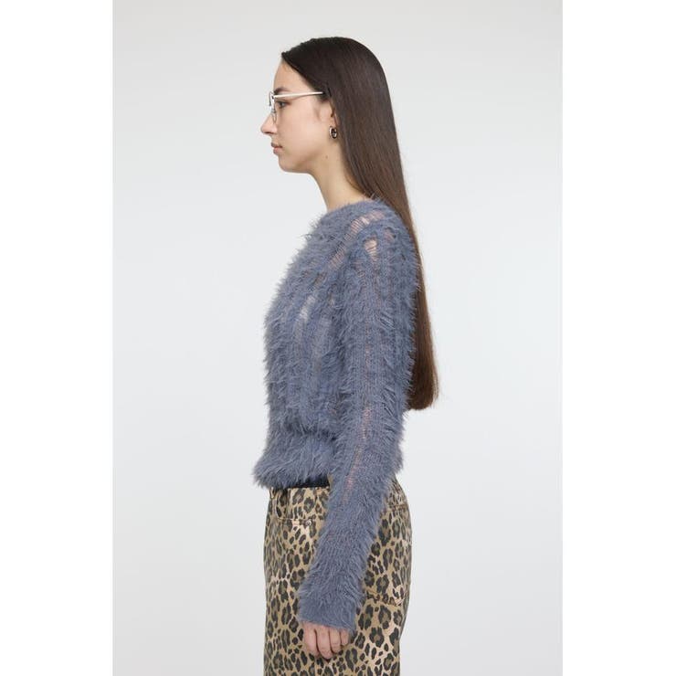 SHEER SHAGGY ロングスリーブニット | MOUSSY OUTLET | 詳細画像10 