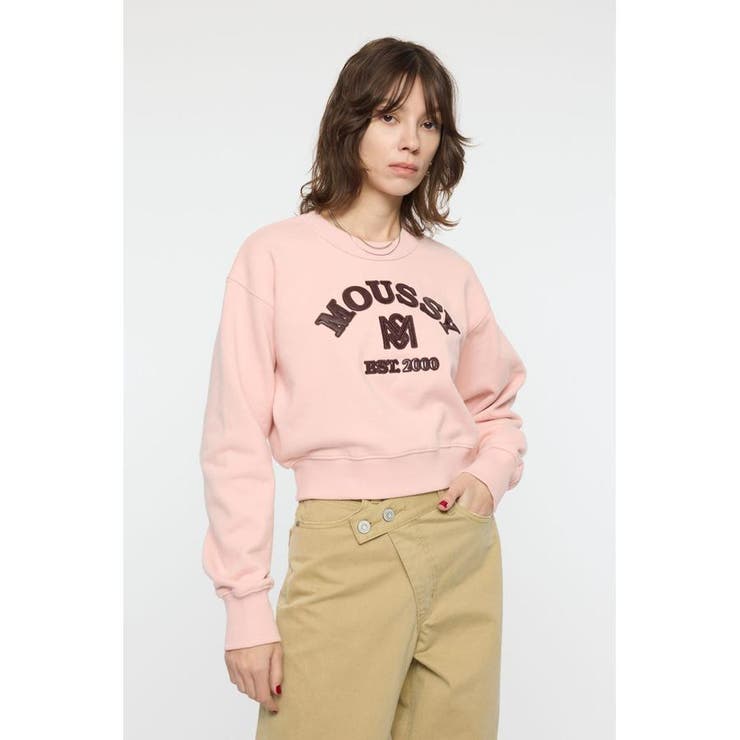 PNK | MOUSSY F/LEATHER PATCH プルオーバー | MOUSSY OUTLET