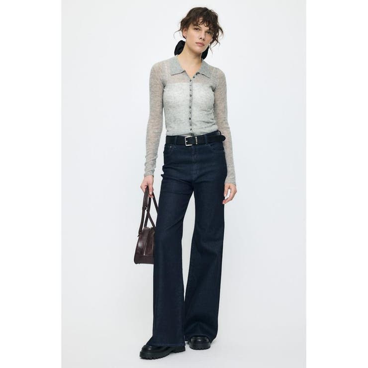 SHEER KNIT SHIRT シャツ | MOUSSY OUTLET | 詳細画像18 