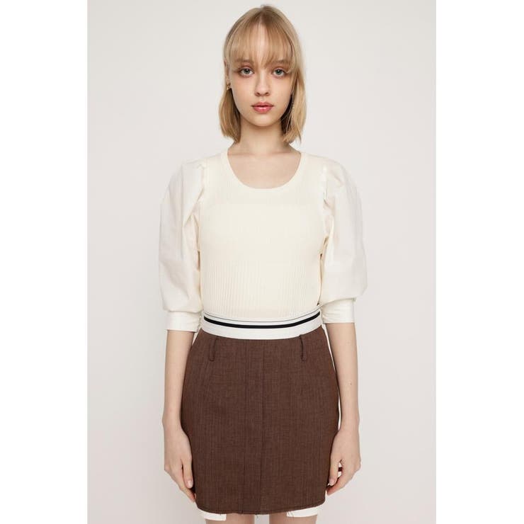 IVOY3 | KNIT COMBI TUCK PUFF トップス | SLY OUTLET